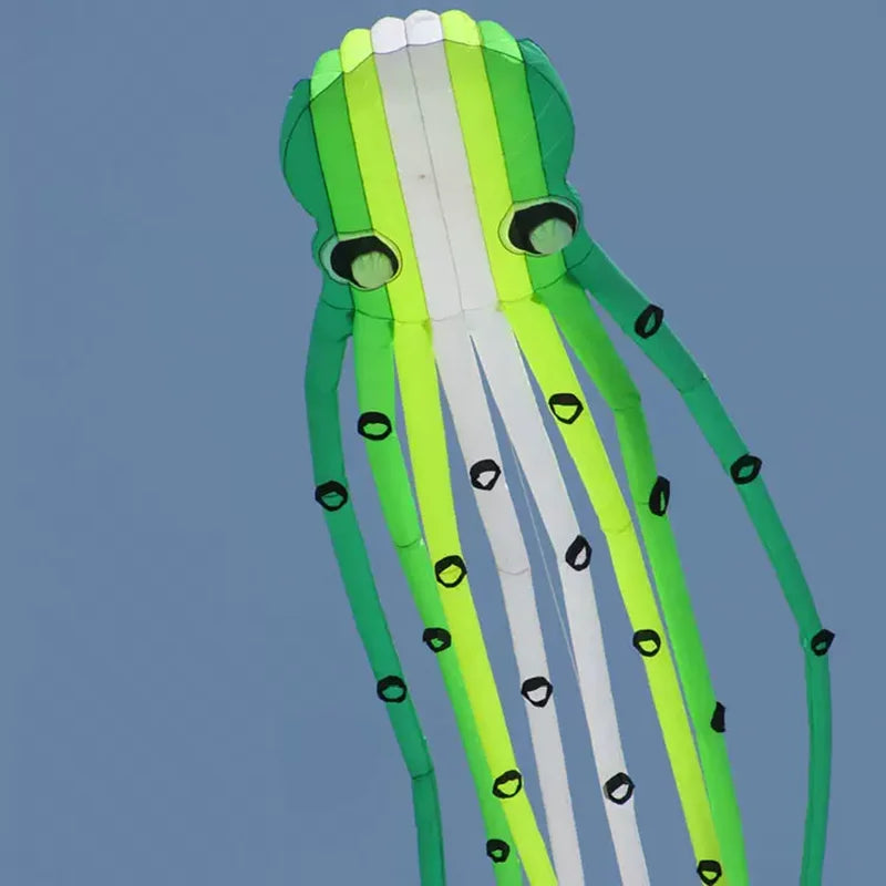 15m / 23m Inflatable Octopus Kite with 3D Suction Cups, Soft Laundry Kite,  Professional Giant Kite for Festival