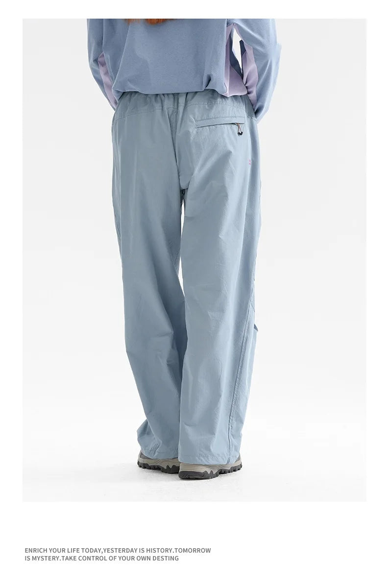 Men Streetwear Fashion Loose Casual Lightweight Quick Dry Sport Pants Women Outdoor Techwear Cargo Baggy Pant Boy Girl Trousers