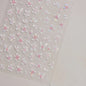 White Flower Petal Cherry Blossom Peach Blossom Falling Petal Floral Gradient 5D Self Adhesive Nail Art Sticker Manicure Decals