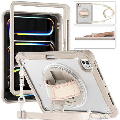 For iPad Pro 11 12.9 13 inch 2024 Case Shockproof Cover iPad Air 11 4th 5th 10 10th 10.9 10.2 9/8/7th 11th Generation Case+Strap