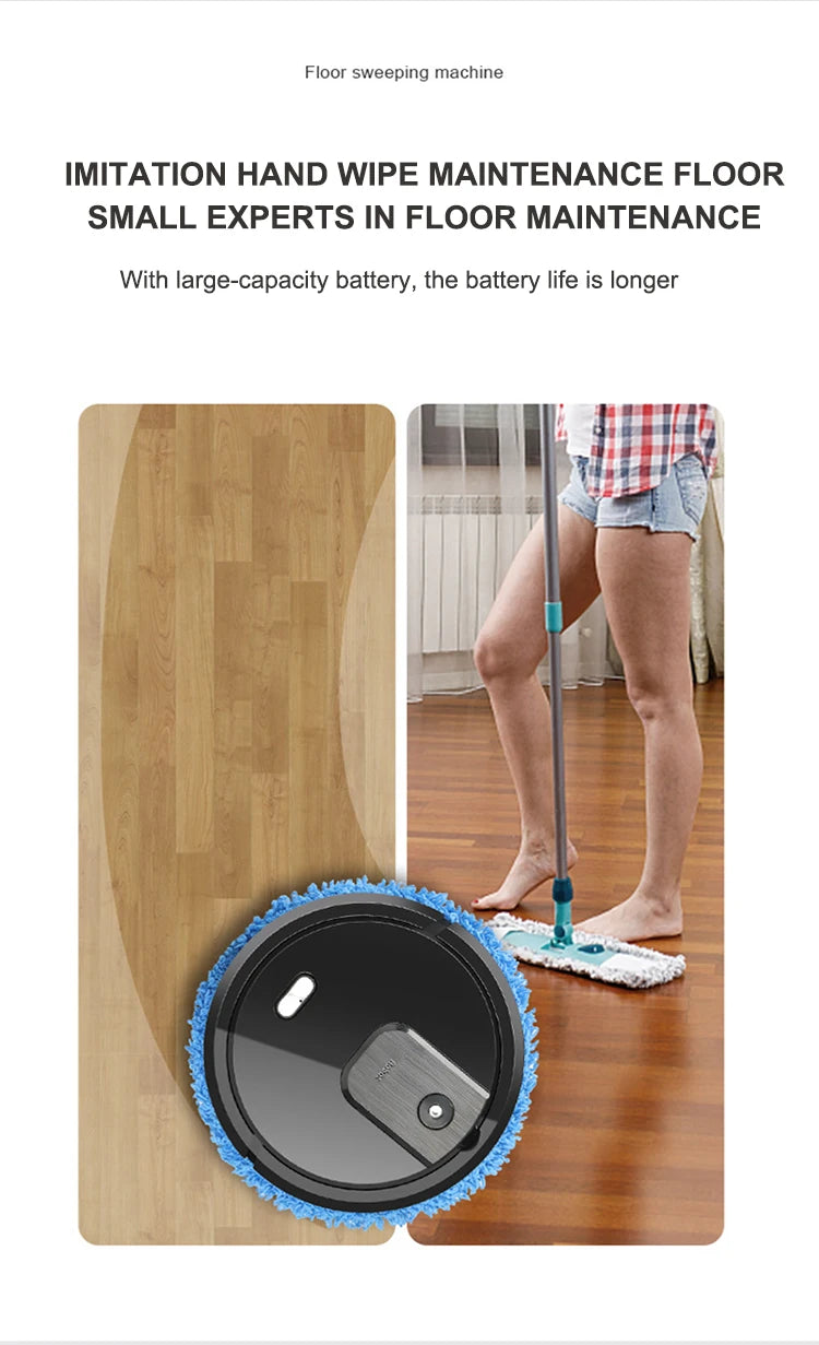 Smart Robot Vacuum Cleaner Multifunction Home Cleaning Sweeping Machine Rechargeable Wireless Smart Floor Machine Office Clean