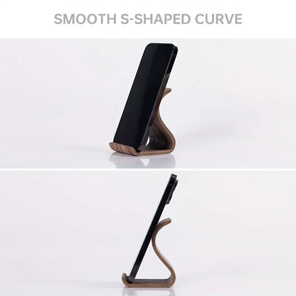 [New Wooden Phone Stand] New Wooden Portable Desktop Phone Stand | Creative Lazy Holder for iPad Tablet, Universal Mobile Stand