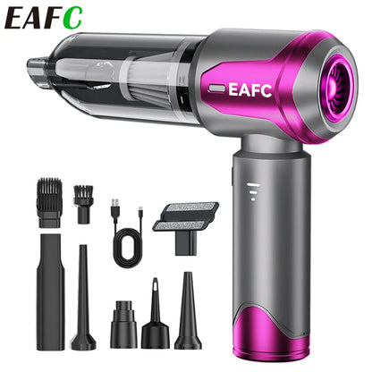 EAFC Car Vacuum Cleaner High Power Portable Handheld 16000pa Wireless Cleaning Machine Powerful Air Duster for Home Car Pet