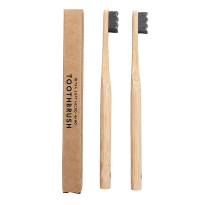 4Pcs  Bamboo Toothbrush Biodegradable20,000 High Bristle Count Toothbrush - Micro-Nano Extra Soft Bristles for Sensitive Teeth