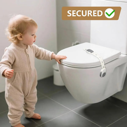 Toilet Locks Baby Proof Child Toddlers, Sturdy Safety Toilet Lid Seat Proofer Lock for Kids Pets Dog, Easy Installation