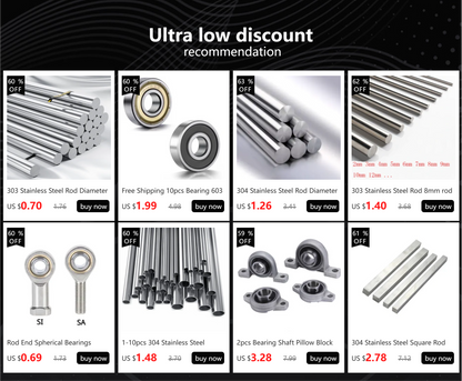 304 Stainless Steel Square Rod 4MM 5MM 6MM 7MM 8MM 10MM 12MM Long 100mm 200mm 300mm 400mm 500mm High-speed Steel  Linear Shaft