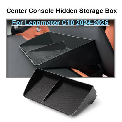 For Leapmotor C10 2024-2026 Center Console Lower Storage Box Armrest Storage Tray Organizer Auto Case Car Interior Accessories