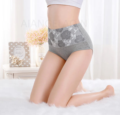 3Pcs/Lot Women's Underwear Plus Size Cotton Panties High Waist Briefs Sexy Lingerie Female Pantys M-5XL Seamless Underpant Girls