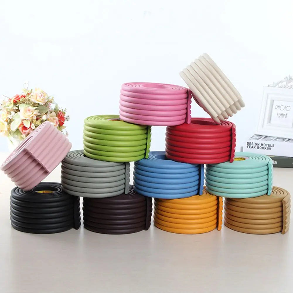 Kids Collision Cushion Foam Bumper Free Tape 2m Baby Safety Desk Edge Guard Strip Table Corner Protector