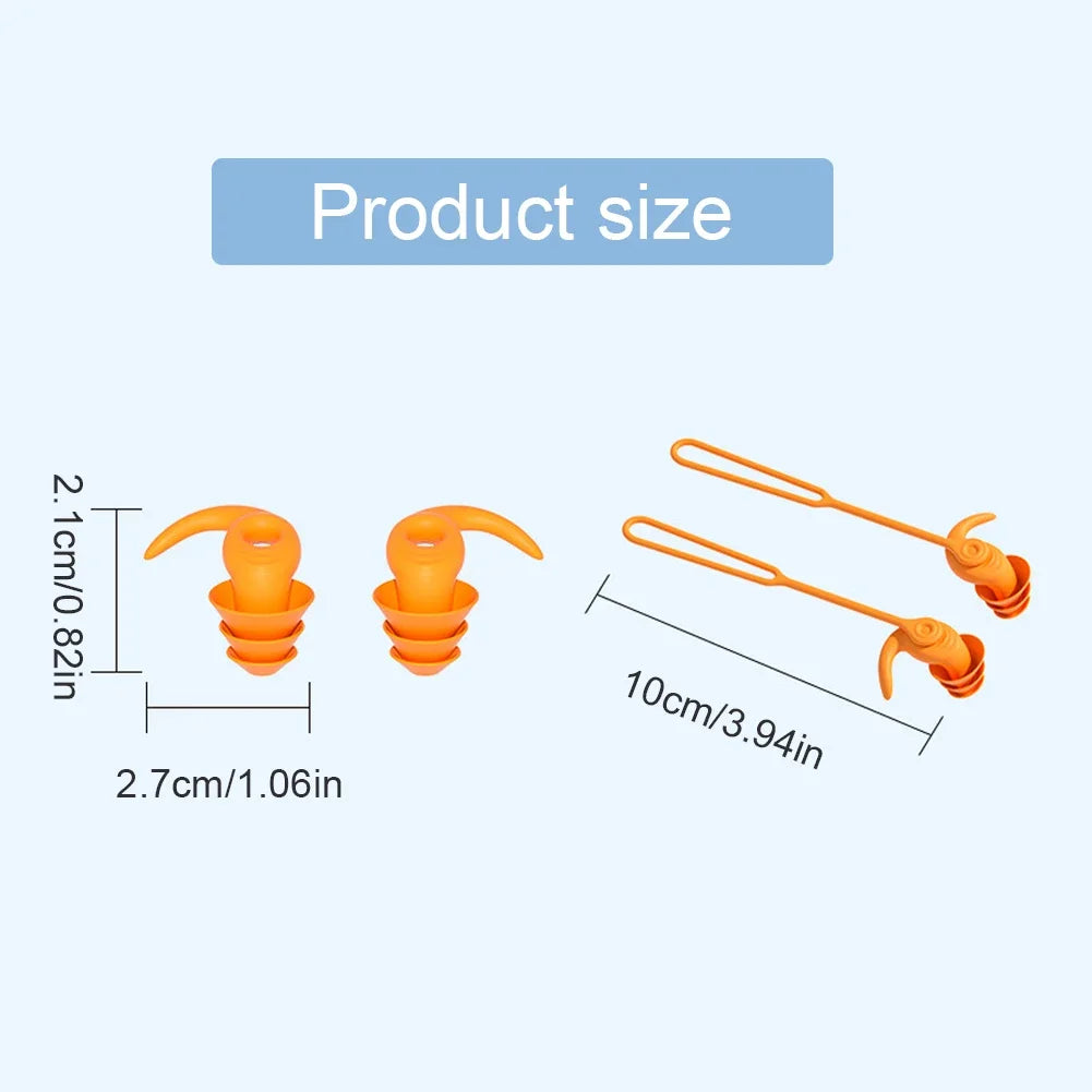 Swim Ear Plugs Silicone Waterproof Anti-noise Pool Accessories Swimming Earplugs Water Sports Swim Swimming Ear Plugs