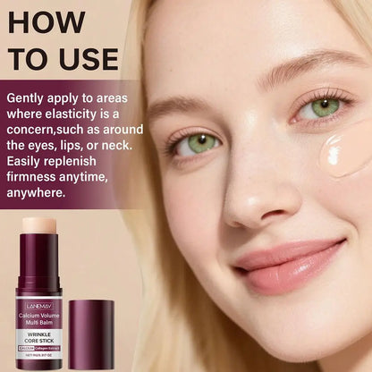 Calcium Volume Multi Balm Collagen Face Moisturizer Stick Anti-Wrinkle Skin Care Fade Fine Lines Lifting Firming Facial Cream