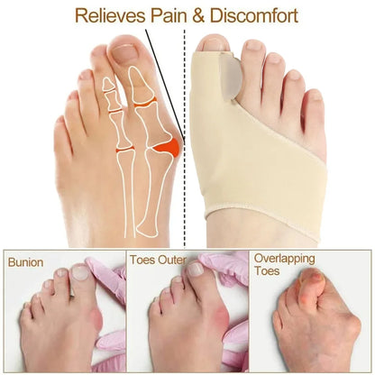 New Good Toe Separator Hallux Valgus Bunion Corrector Orthotics Feet Bone Thumb Adjuster Correction Pedicure Sock Straightener