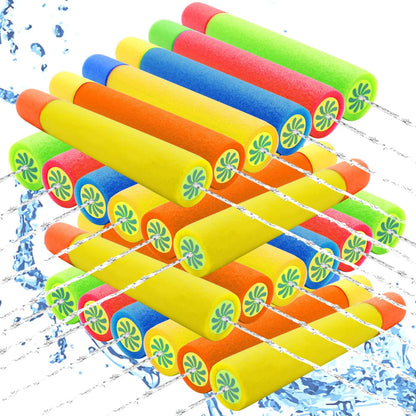 6/8Pcs Foam Water Guns Toys for Kids Long Range Water Squirter Blaster Soaker Guns Fighting Game for Outdoor Beach Swimming Pool