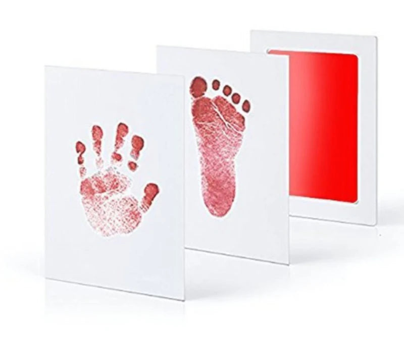 Newborn Baby DIY Hand And Footprint Kit Ink Pads Photo Frame Handprint Toddlers Souvenir Accessories Safe Clean Baby Shower Gift