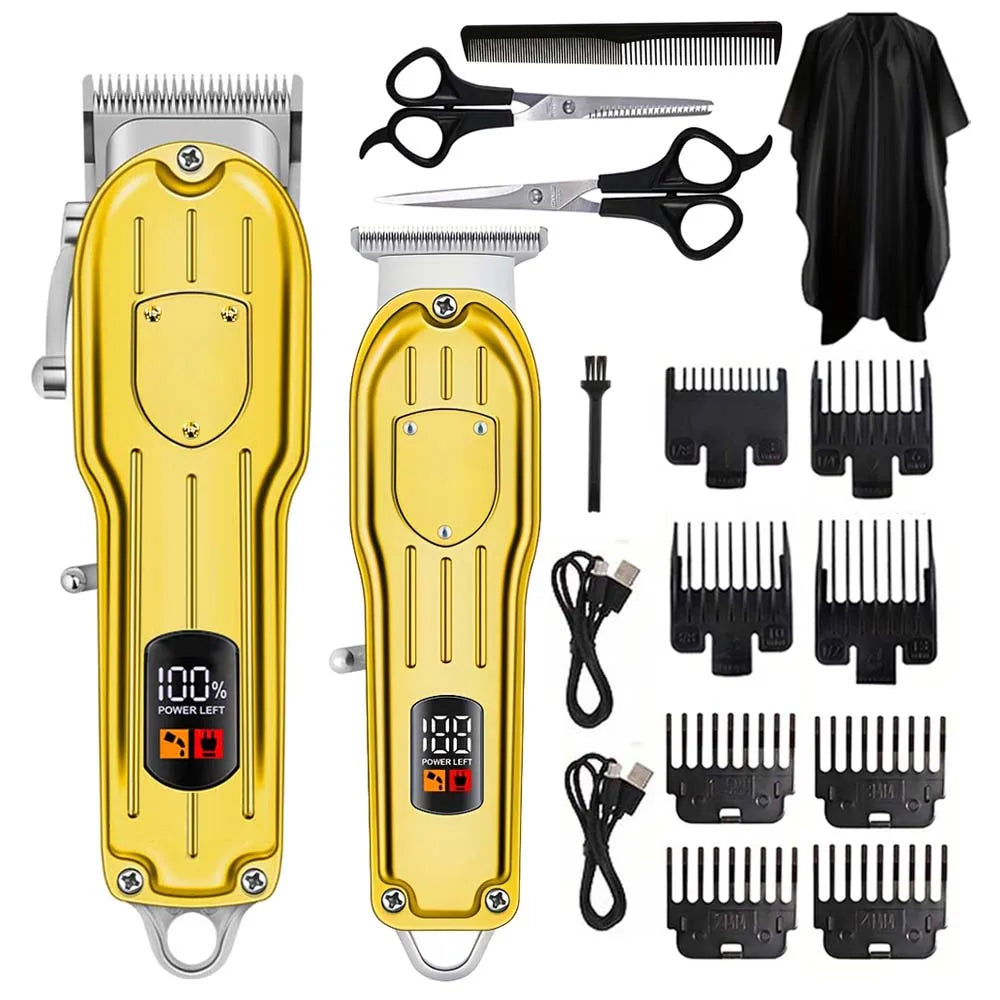 Hair Clippers Electric Razor Shavers for Men USB Rechargeable Clippers and Trimmer Beard Trimmer Barber Kit Professional Clipper