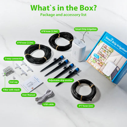 WiFi Smart Life Automatic Drip Irrigation System Kit Garden Irrigation Controller Plant Phone APP Control Watering Timer Device