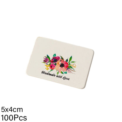 50/100Pcs 5x4cm Earring Cards Cardboard Labels DIY Jewelry Display Stand Holder Small Businesses Selling Packaging Supplies