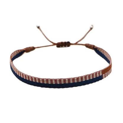 KKBEAD Wholesale Handwoven Bracelet Colombia Cloth Braided Wristband Bracelets for Women Men Gift Hippie Boho Friendship Jewelry
