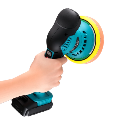 Podofo 21V Cordless Car Waxing Machine Adjustable 8 Speed Auto Polish Waxing Machine Polishing Wax Tool Wax Polisher With Battery & Charger