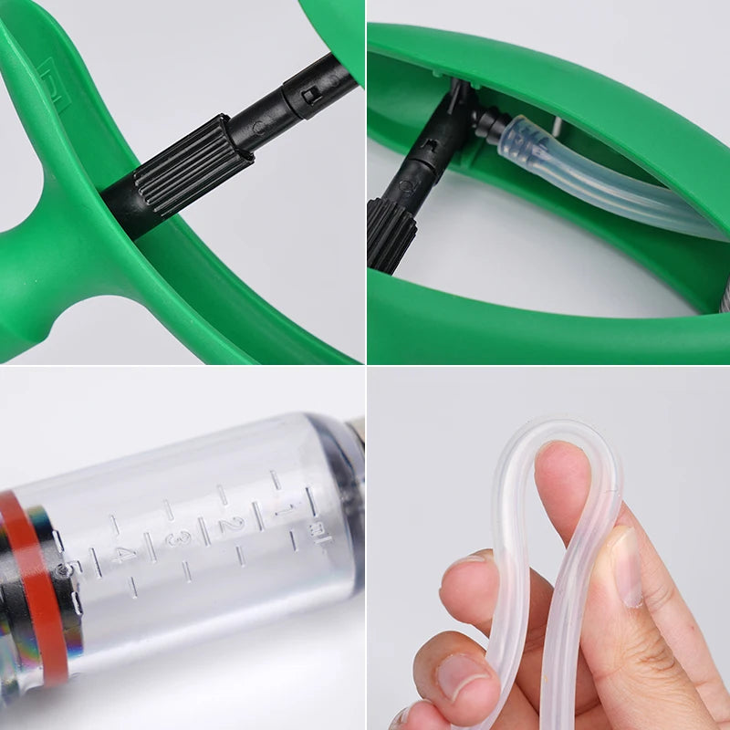 2ml/5ml Poultry Automatic Syringe With Needle Adjustable Continuous Animal Injector Vaccine Injection Veterinary Pig Cattle Tool