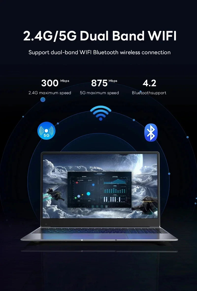 2026 New 14.1' Ultra Slim Laptop 16GB RAM 1/2TB SSD Windows 11 Pro Core I9-10980HK Notebook HD Games Office Study Computer