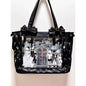 Japanese Sweet Women Ribbon Ita Bag Cute Lolita Girl Transparent Handbags Fashion Large Capacity Tote Bag Aesthetic Shoulder Bag