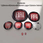 8pcs Fiat 500 Car Front Hood Emblem Rear Trunk Badge 95mm 120mm 12cm Wheel Center Logo Hub Cap 50mm 56mm 60mm 5cm 6cm