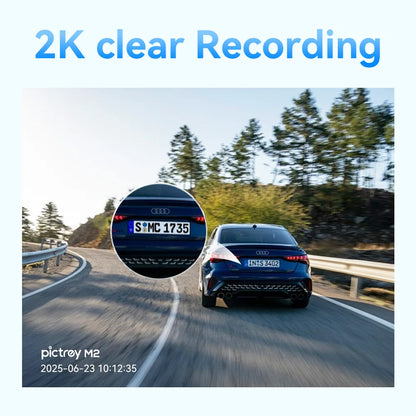 DDPAI M2 2K Dash Cam 330° Rotatable Car DVR with Smart Voice Control Night Vision Support 24H Parking Monitor