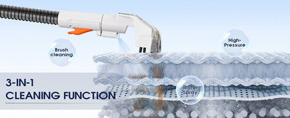 OMESER W07 15KPa Portable Carpet Cleaner Machine 600W Upholstery Cleaner Pet Special Stain Cleaner Powerful for Sofa Car Seat