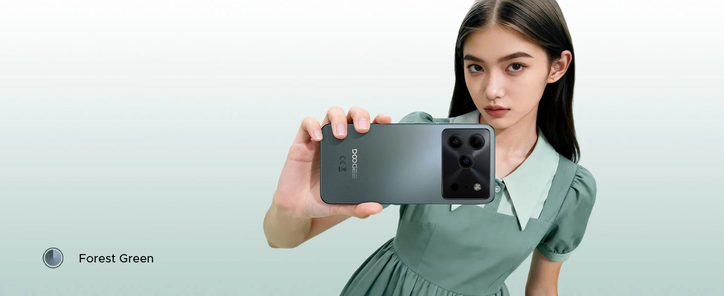 DOOGEE Note56 Pro Android 16 Gemini AI "battery 6150 mAh 32 Go RAM (4 + 28) 128 Go ROM Support Widevine L1