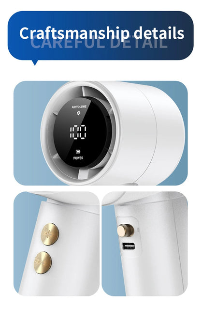 100 Speed High-speed Handheld Fan Usb Rechargeable Mini Portable Charging Turbo Fan Desktop Small Fan Outdoors Travel