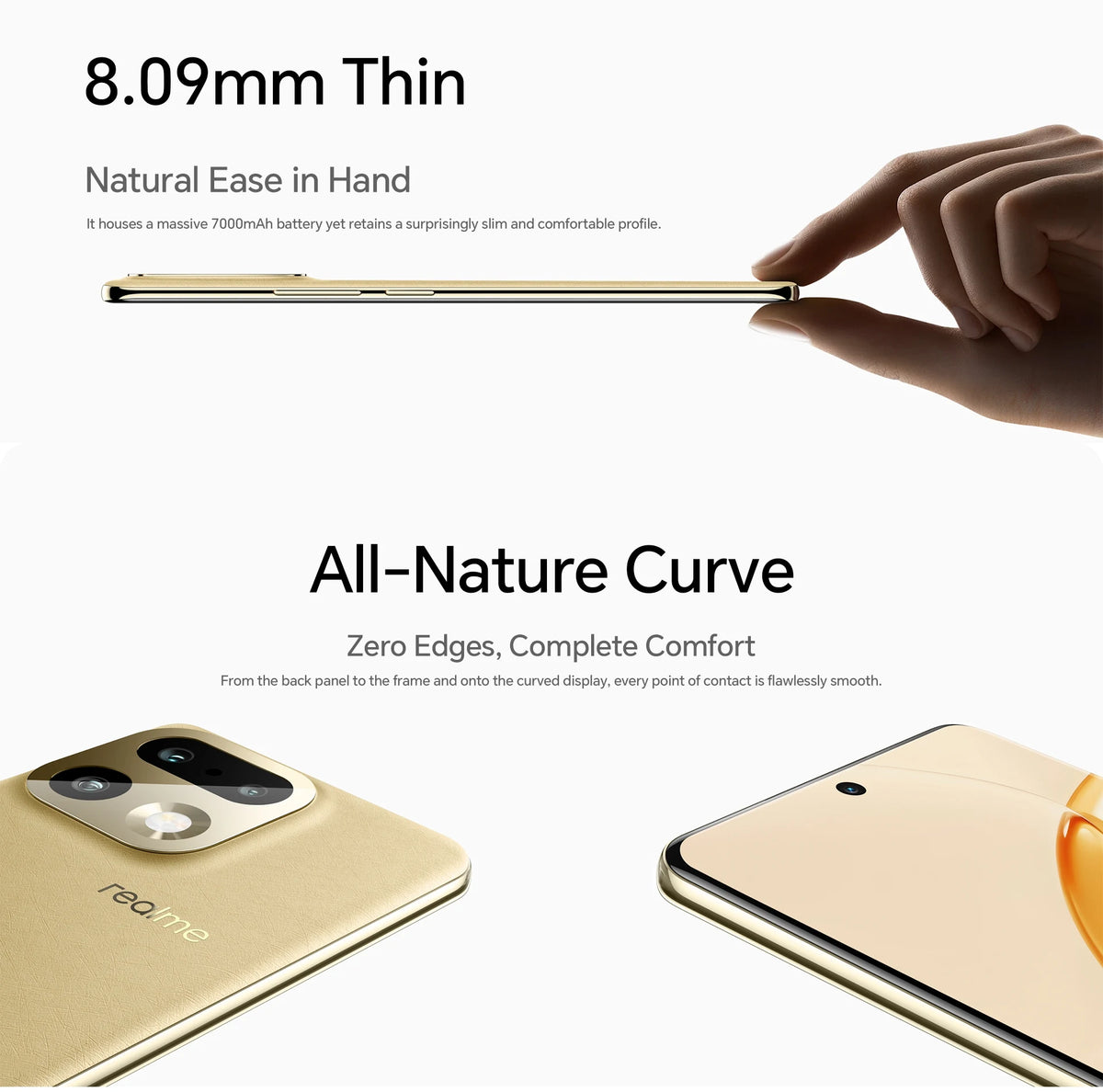 realme 16 Pro Plus 5G Smartphone Global Version Snapdragon 7 Gen 4 200MP Camera 7000mAh Battery 6.8'' AMOLED 144Hz Curved Screen