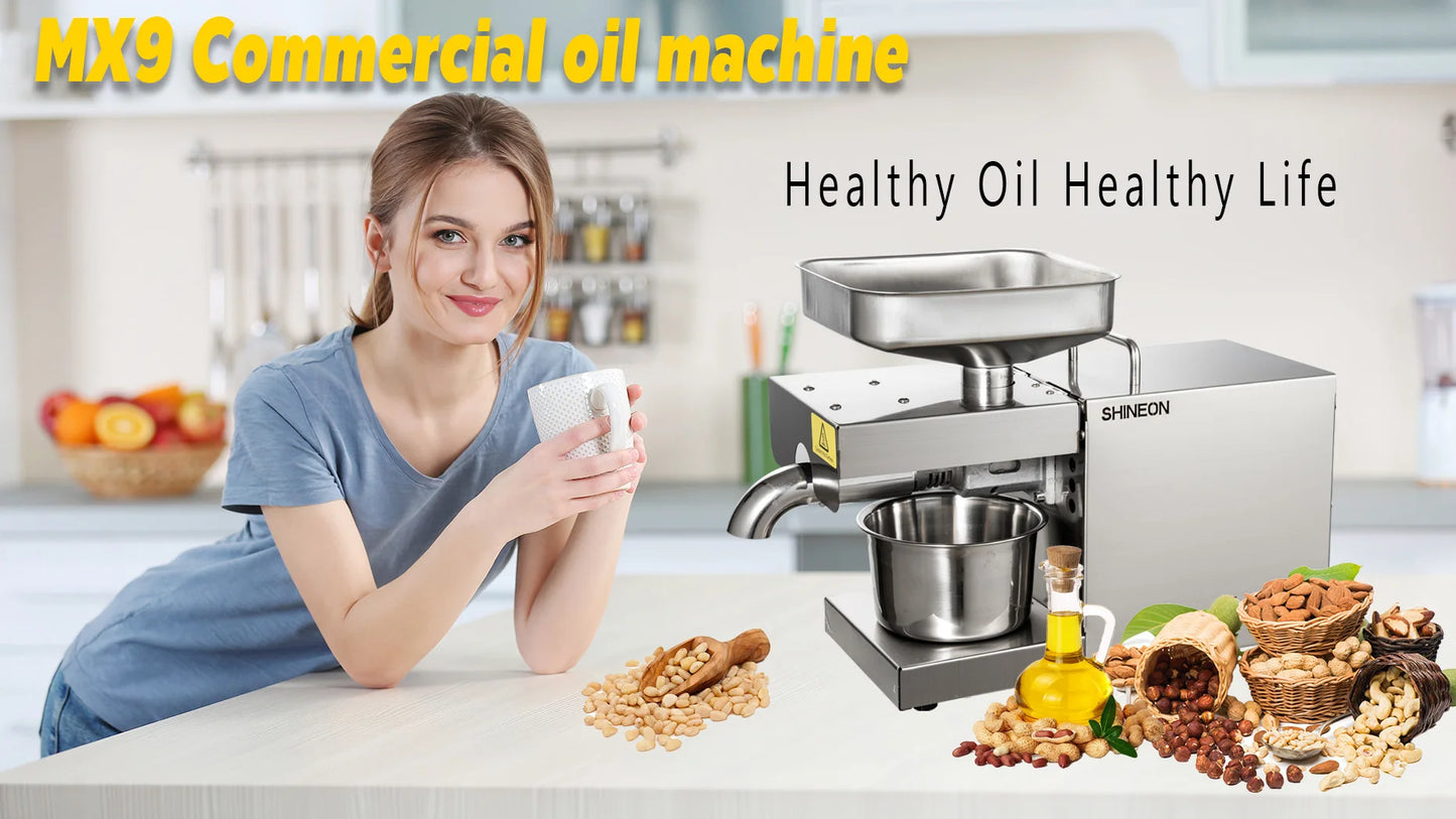 1500W 110V/220V Automatic Cold Press Oil Machine, Cold Press Machine, Sunflower Seeds Oil Extractor, Cold Press Extract