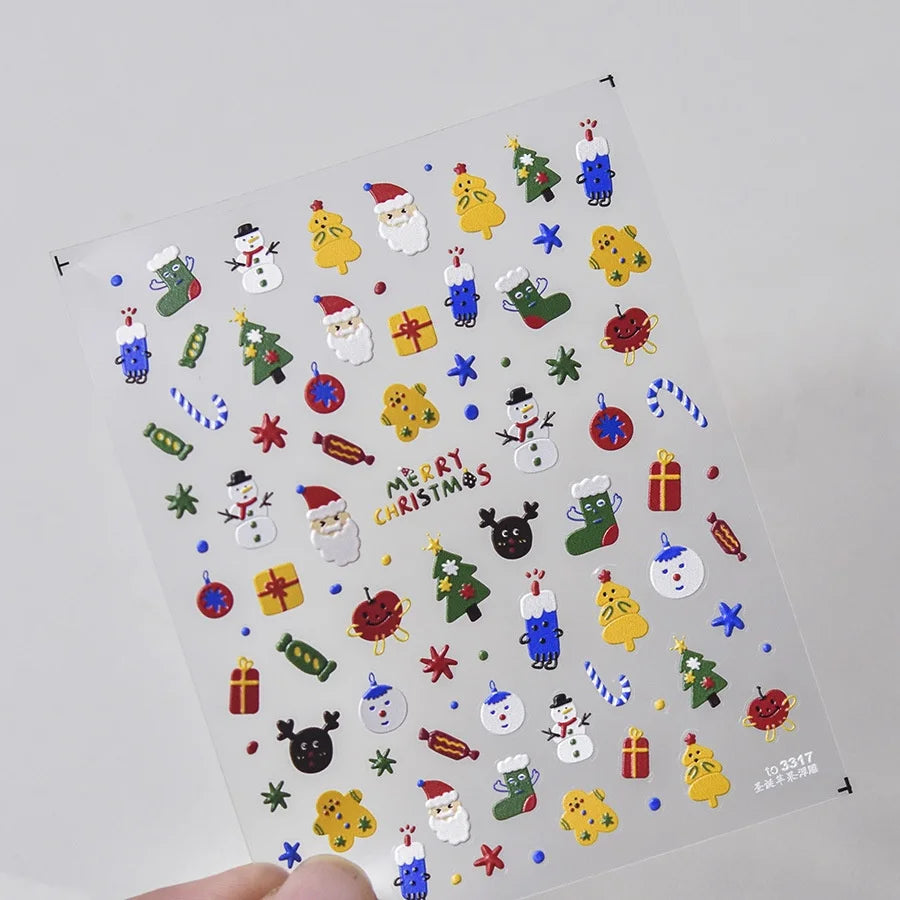 Luxury 5D Floral Nail Art Stickers Gold Silver Chinese Style Metal Frame Shiny Crystal Rhinestone Self Adhesive Manicure Decal