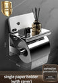 Stainless Steel Paper Towel Holder Without Punching Wall-Mounted Kitchen Roll Holder Toilet Paper Holder Bathroom Towel Rack