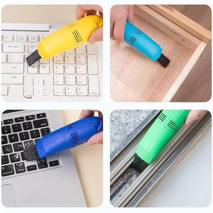 Keyboard Cleaner Mini USB Keyboard Vacuum Cleaner Portable Computer Cleaning Brush for Laptop PC Desk Dust Removal