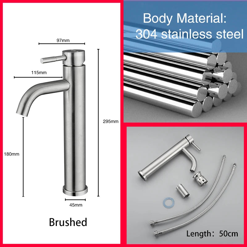 ULA G1/2 Basin Faucet Waterfall Bathroom Sink Faucet Hot Cold Water Mixer Tap Deck Mounted Bathroom Tap Crane Washbasin Tap