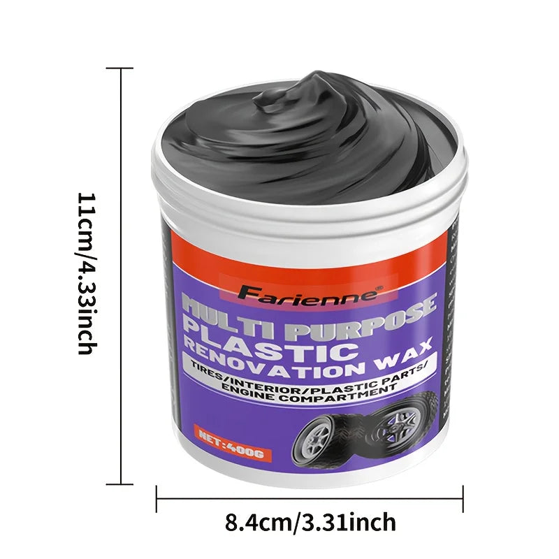 All-In-One Plastic Polishing Paste for Car Interior Refinement,Scratch Repair Wax for Dashboard& Sofa Seats,Quick Shine Solution