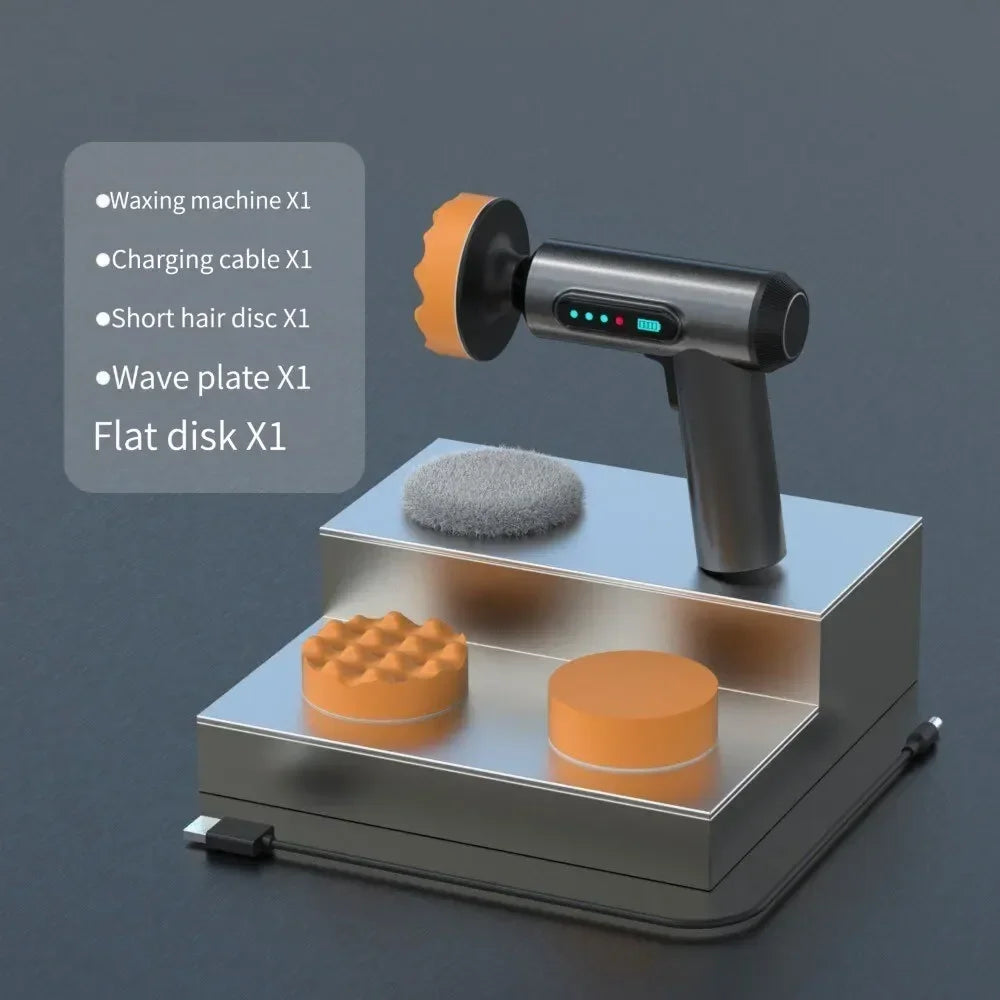 EAFC Car Polisher Machine Handheld Wireless Polisher Car Polishing Waxing Machine Power Tool for Car Body Cleanig Waxing Repair