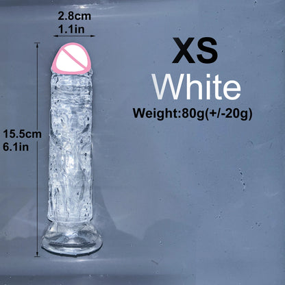 Cheap Realistic Butt Plug Jelly Dildo 5 Sizes Man Women Anal Sex Toys Gay Suction Cup Big Dick Soft Masturbators Small Penis