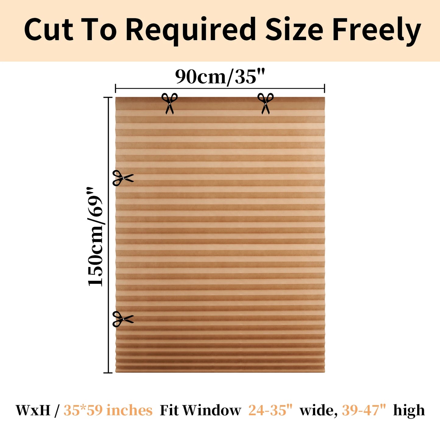 No Drill Blinds Stick on Curtains Blinds for Bedroom Kitchen Bathroom Windows Light Filtering Privacy Protection with Clips