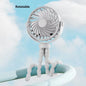 Mini Clip On Fan for Car Seat Crib Baby Stroller Fan Handheld Rechargeable USB Fan Small Cooling Fans Baby Stroller Accessories