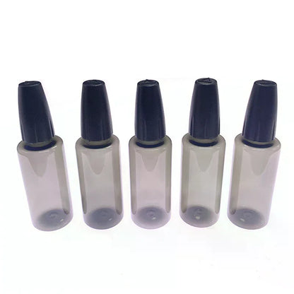 30/50ML PET Clear Vial with Long Thin Needle Tip Dropper for Smoking Oil Accessories Liquid Jar for Essential Oil Storage