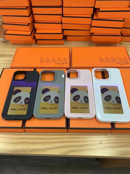 NFC Function AI Phone Cases For iPhone 17 16 15 14 13 Pro Max Plus Coque NFC DIY Luxury E ink Screen Display Custom Phone Case