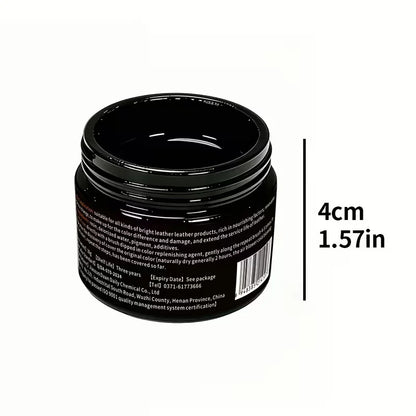 Leather Recoloring Balm, Brown Leather Dye for Shoes, Furniture & Bags（30g）