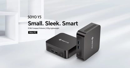 SOYO Mini PC Y5 Intel i3 4th CPU 8GB RAM 128GB ROM Windows 10 WiFi BT4.2 Desktop Computer