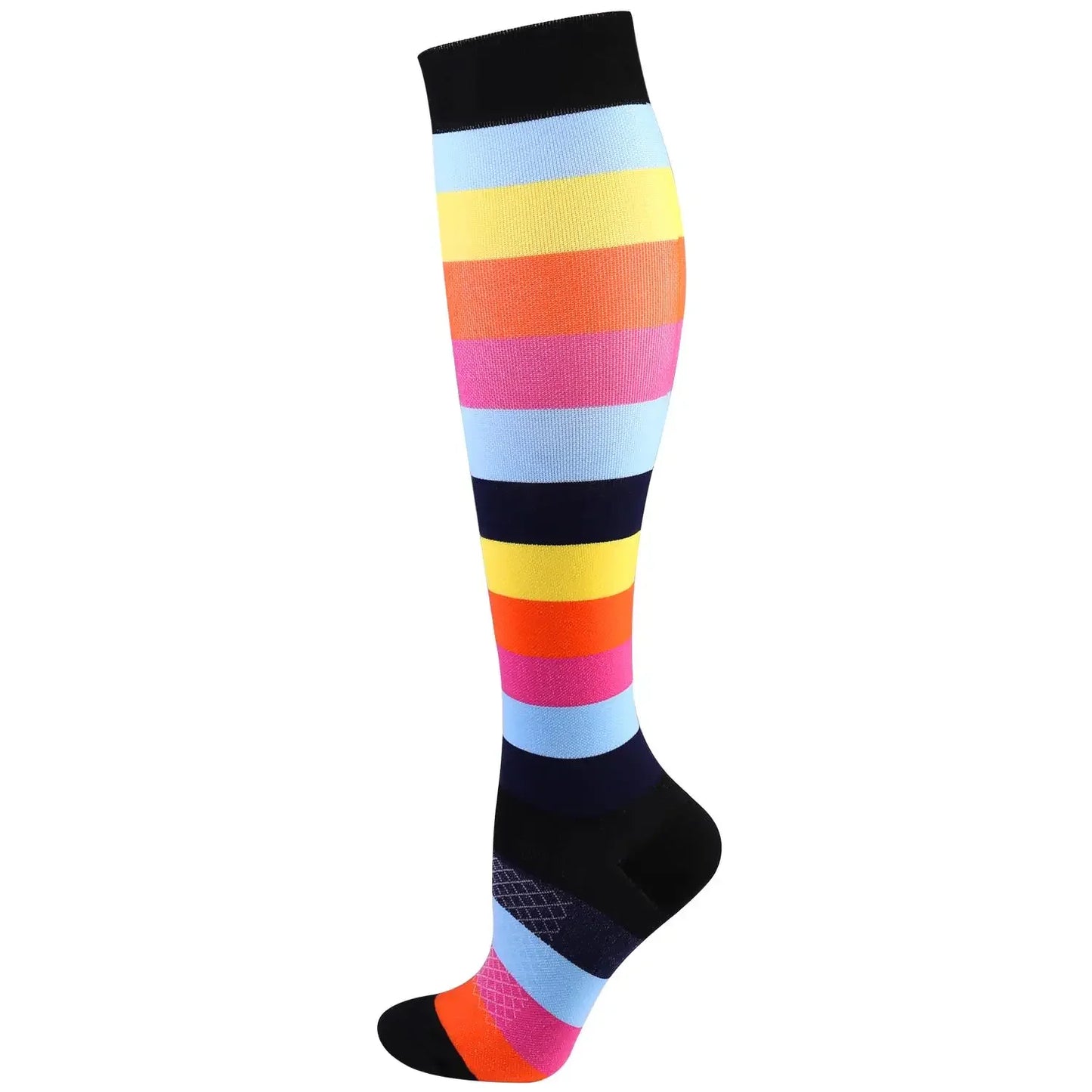 New Men Women Compression Socks for Leggings Running Marathon Pressure Soccer Adult Socks Network Red Pressure Nurse Men Socks