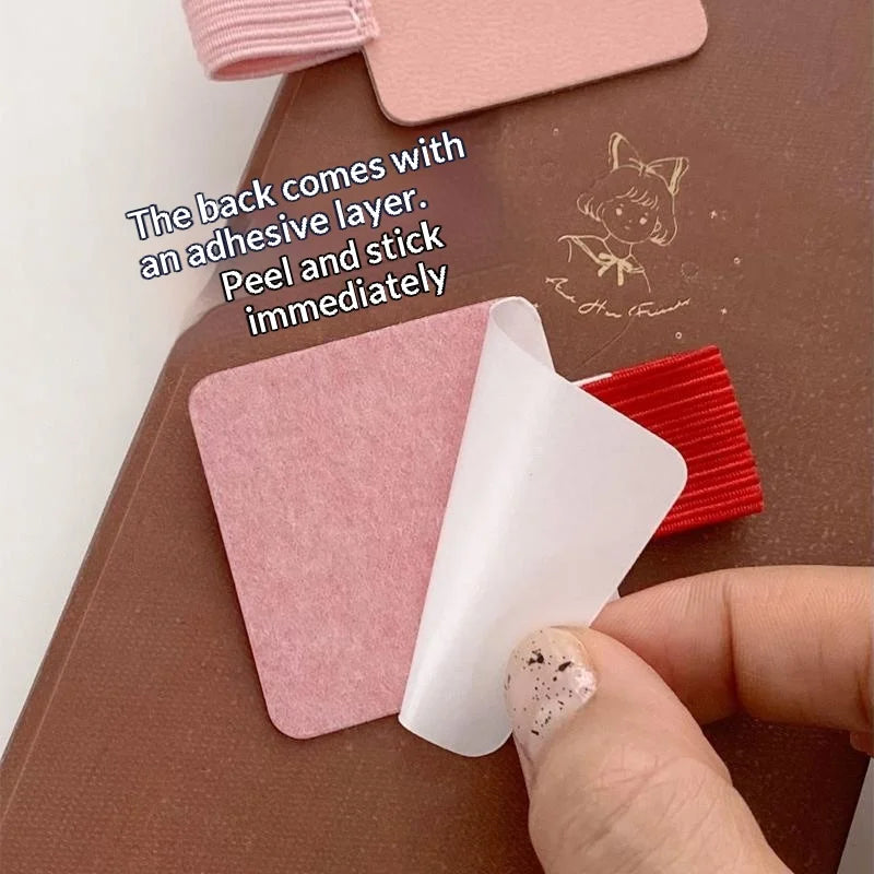 5/10Pcs Self-adhesive Elastic Pen Loop Holder - Pen Clip Accessories for Notebooks Journals Planners Office School Supplies
