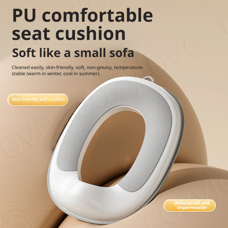 Non-Slip Portable Potty Seat for Toddlers | Foldable Travel Toilet Seat with Splash Guard for On-the-Go Potty Training