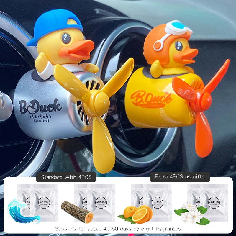 Duck pilot car air freshener scent airplane vent clip perfume diffuser fragrance dispenser accsesories interior decoration aroma
